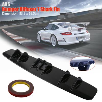 Universal Car Rear Spoiler 7-wing Shark Fin Rear Bumper Modified Chassis Deflector
