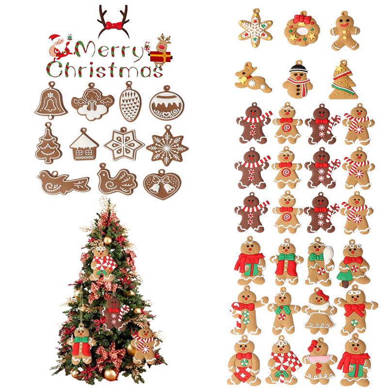 Man Gingerbread 61112pcs Christmas Tree Decoration Pendant Xmas New Gift Year