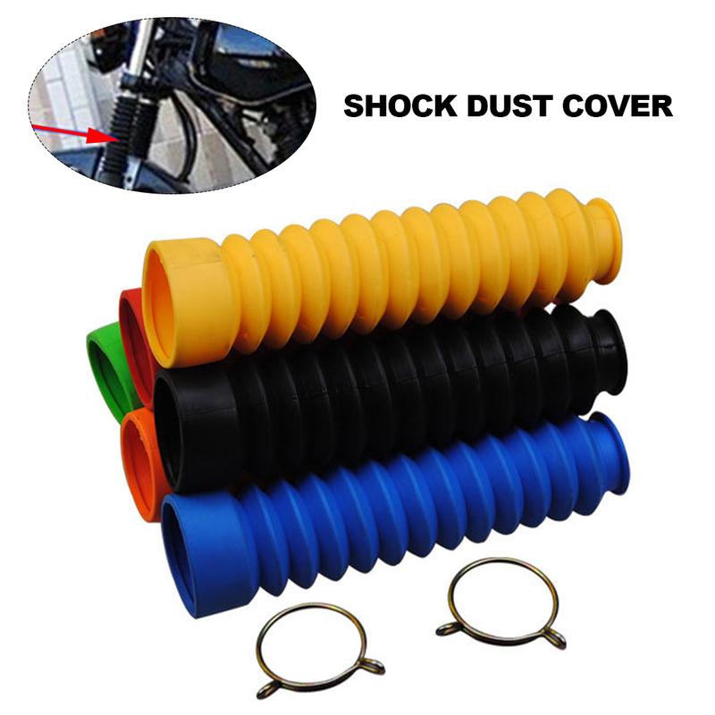 2Pcs Universal Motorcycle Protector Front Fork Cover Gaiters Gators Boot Shock Protector Dust Cover Motorcycle Accessories
