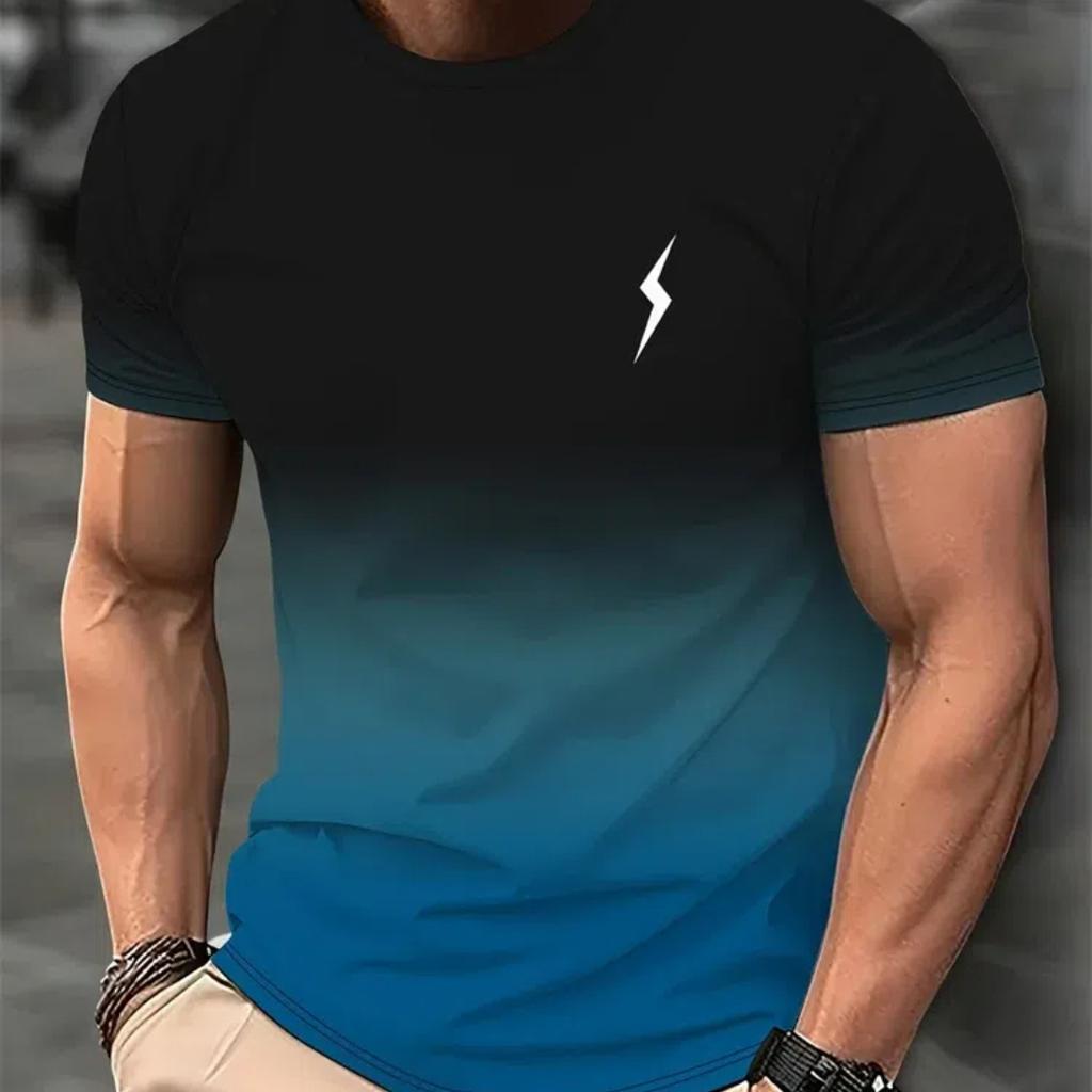 Mens Casual T Shirt Variegated Print T Shirt King Fitness Shirt Oversized Short Sleeve Tops Boys Tops Vintage Mens T Shirts