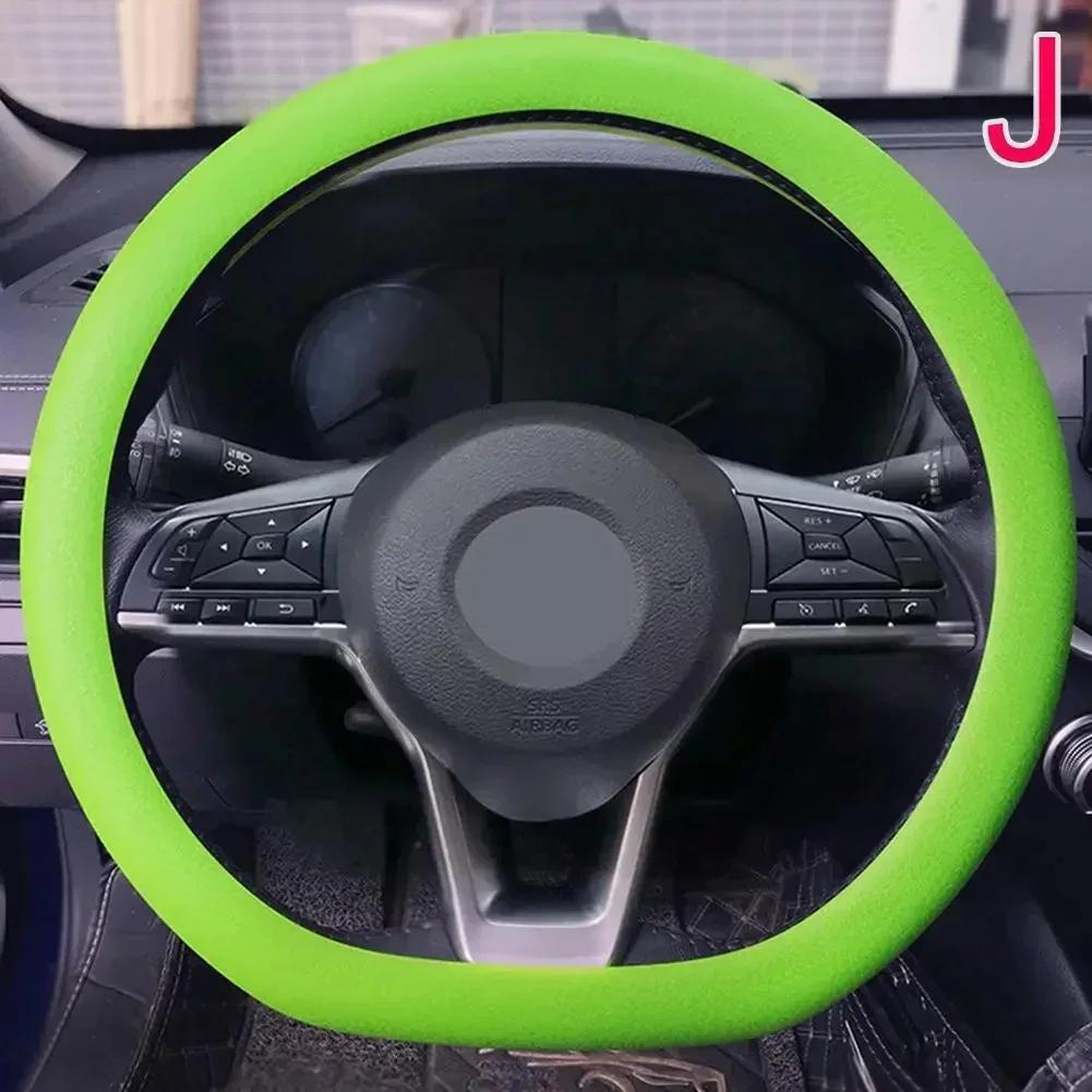Car Steering Wheel Cover Silicone Handle Cover Four Season Universal Silicone Anti Slip Cover Steering Wheel Cover Accessories