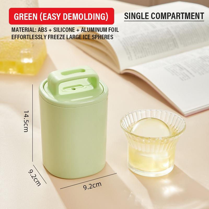 Ice Ball Mold Round Large Ice Cube Tray Reusable Plastic Spherical Ice Maker for Drinks Home Bar Tool Kitchen Gadget BQ6.5CM