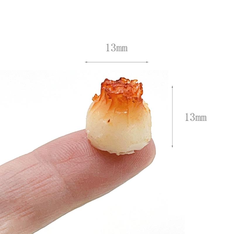 3Pcs 1/12 Scale Mini Simulation Steamer Basket Pan Fry Dumplings Roasted Wheat Model Dollhouse Kitchen Decoration Toys