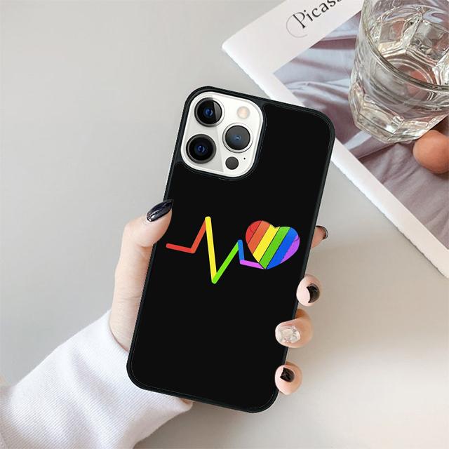 Gay Lesbian LGBT Rainbow Pride Phone Case Cover For iPhone 17 Air 15 16 Pro Max 14 13 12 11 Pro Max Plus Coque