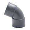 Coude D'irrigation PVC - 67°30 - Femelle-Femelle - Ø40 - Gris - Installation Facile - Résistant Aux UV