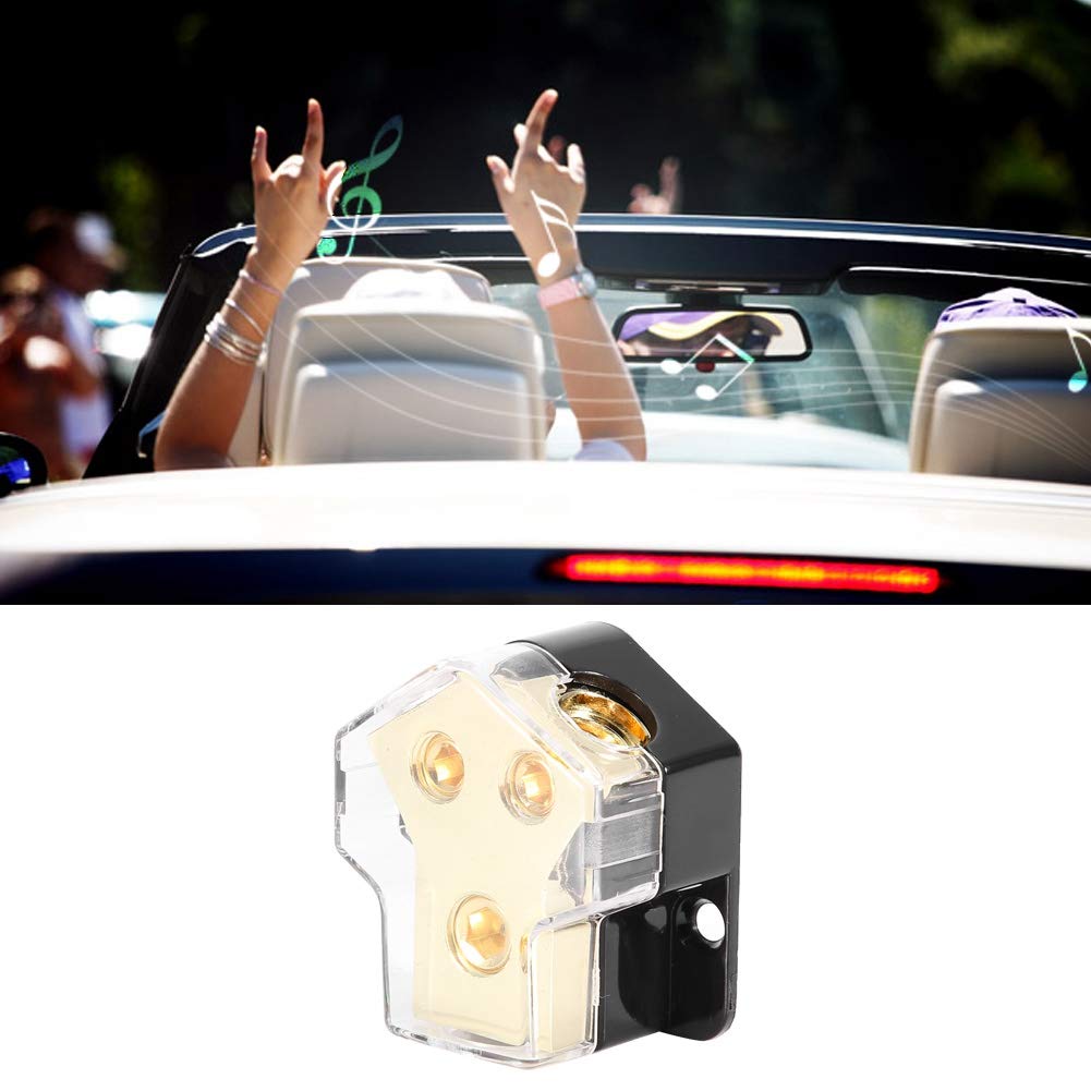 Akozon Napájecí rozdělovací blok Auto Audio Rozvod napájení 1 * 1GA Vstup 2