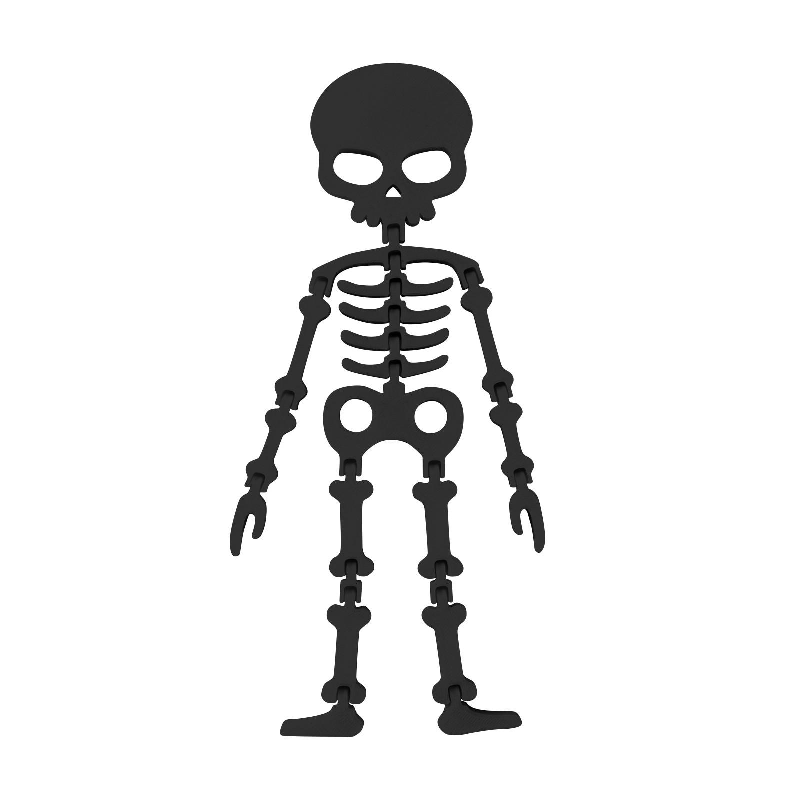 

3D-печатный гибкий скелет Хэллоуин супер непобедимый абстрактный креативный орнамент декоративные для взрослых и детей One Size