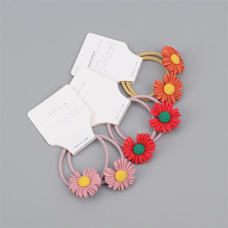 Bestseller New Kids Colorful Daisy Hair Accessories Sweet Girls Hair Ring Band Elastic Hair Ropes for Children