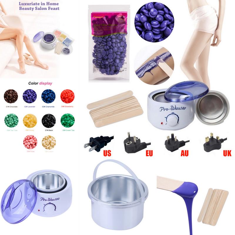 Buy US/EU/AU/UK Plug Wax Melt Warmer Hair Removal Kit Electric Wax