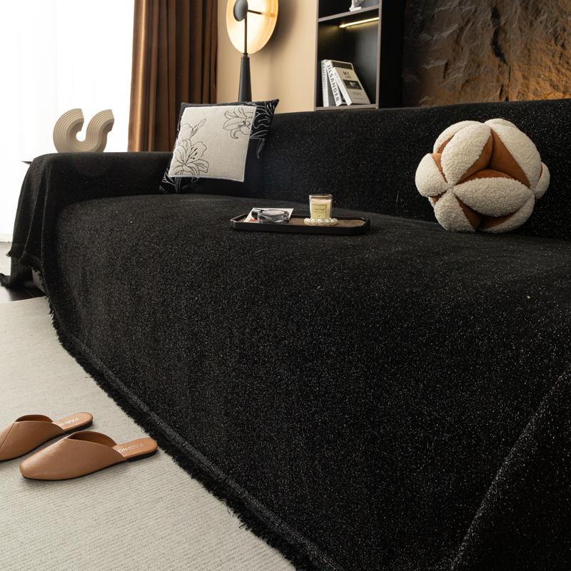 Zesílená žinylková bavlněná příze Přehoz na pohovku Deka na pohovku Jednoduchý polštář Ins Větrný písek Ručník na vlasy Módní obědová deka Ručník na pohovku