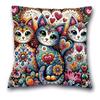 Federa per Cuscino da Lancio Gatto, Cuscino da Lancio Animale Carino, Federa per Cuscino Decorativa per Camera da Letto Casa Divano