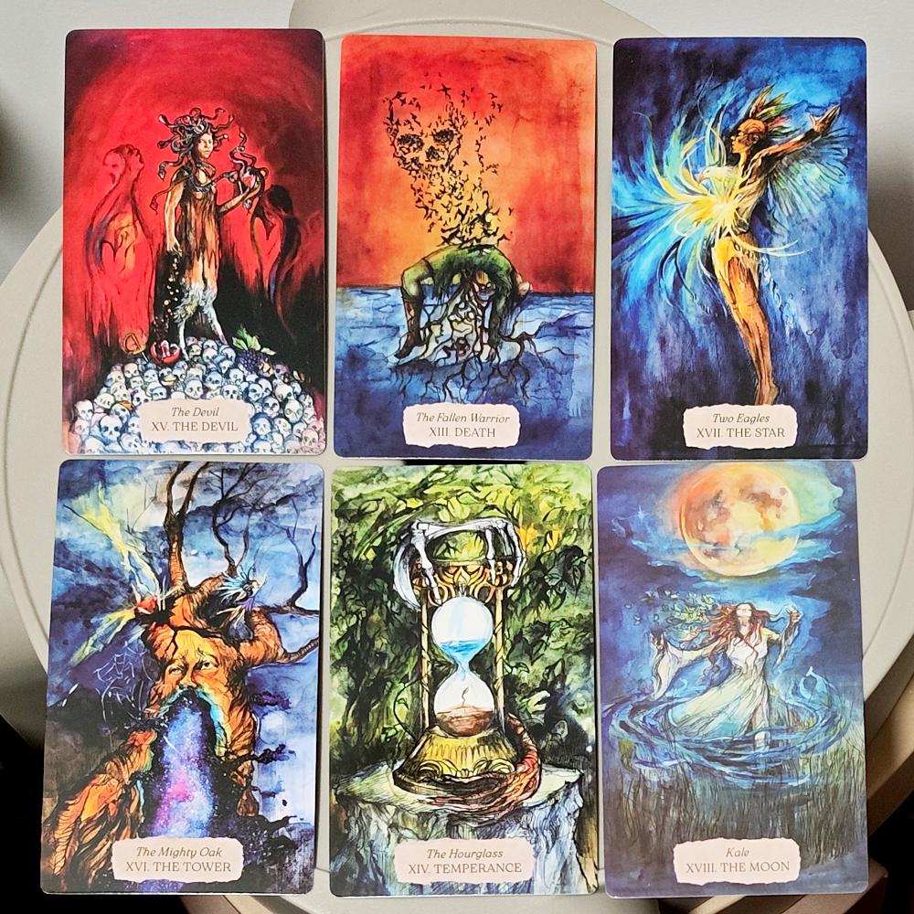 12*7cm Bonestone & Earthflesh Tarot Deck – A Journey Through Myth, Mysticism, and Sacred Landscapes