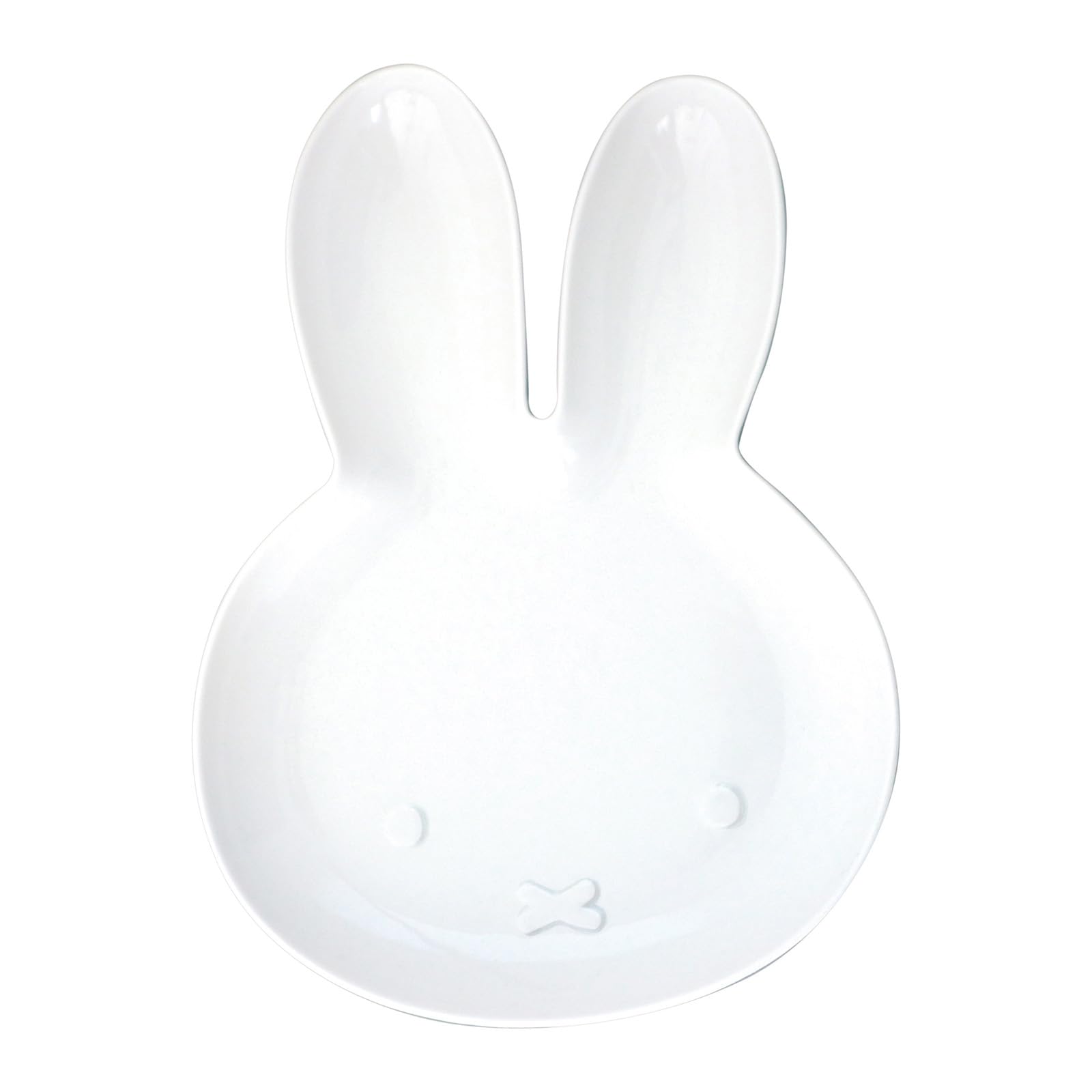 

Kanesho Pottery Dick Bruna 15 x 11 200103 Miffy Plate, Small, Approx. cm, Die-Cut, White, белый