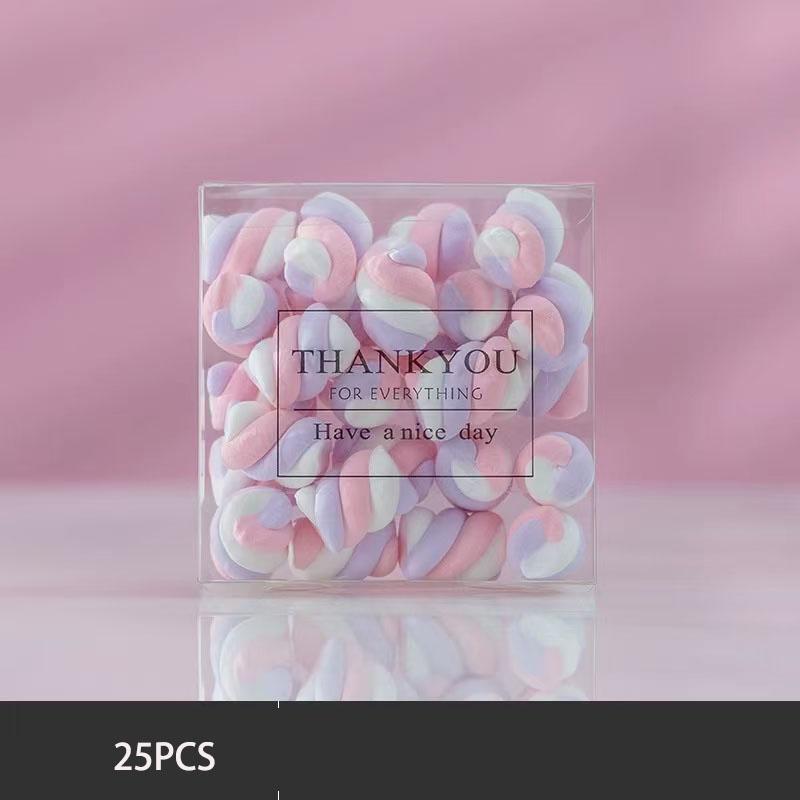 5pcs Simulation Marshmallow Flat Back Cabochon Fake Candy Arfiticial Food Dessert Decor Life Like Home Decoration High Quality