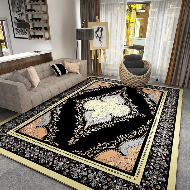 European Classical Carpet Living Room Sofa Blanket Ethnic Style Bedroom Bedside Cushion Room Full of Large Area Rug Personalized Persian Rug