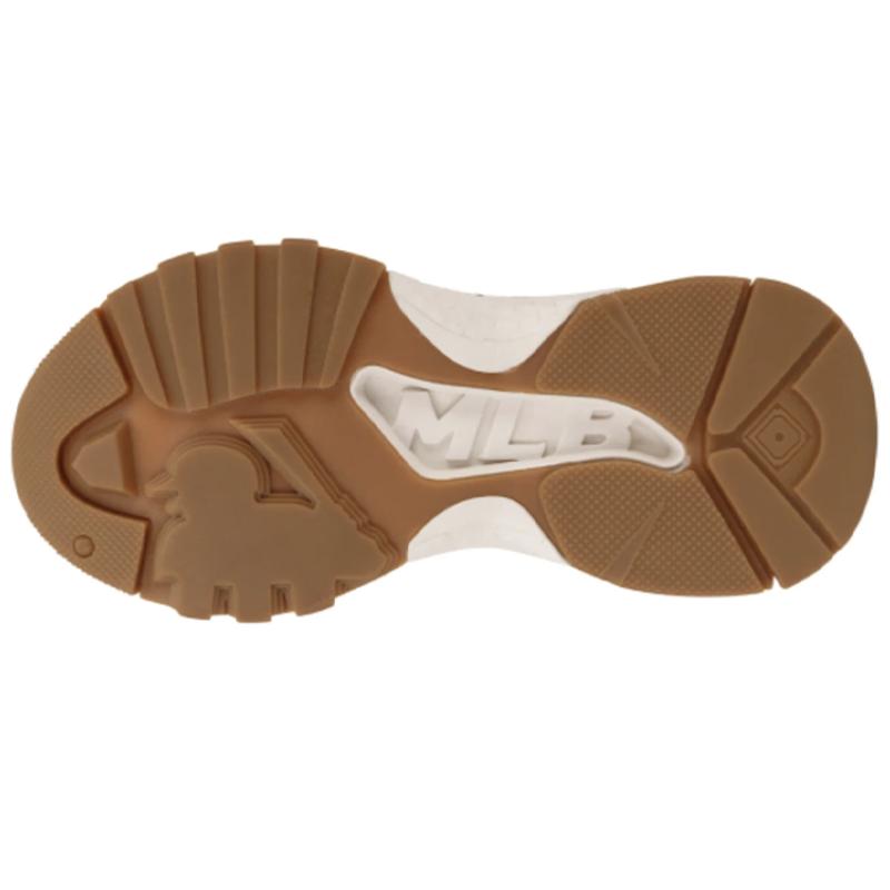 MLB Big Ball Chunky Glove New York Yankees Anti-Slip Wear-Resistant Low-Top Chunky Sneakers Unisex Ivory White Sneakers 32SHCP111-50I