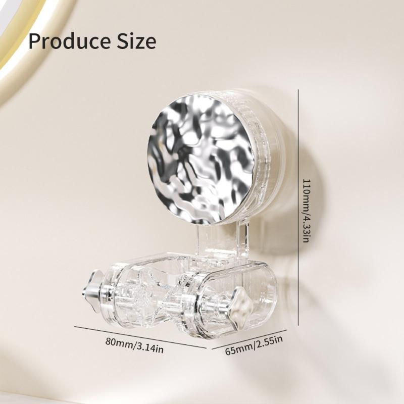 2Pieces Practical Movable Shower Head Holders Strong Suction Designs for Bathroom Accessory for Renters Hotel Use
