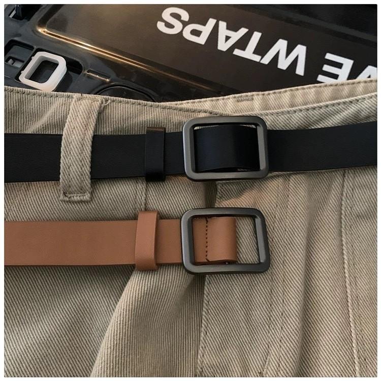 A New Korean-style InS-style Niche Belt Without Perforating, Unisex Simple and Retro Denim Belt