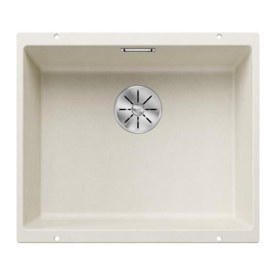 Evier sous plan - BLANCO - Sublime 500-U - Silgranit blanc - Système InFino - 1 bac