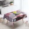 Abstract Art Food Illustration Tablecloth Oil-proof Tablecloth Waterproof Picnic Fabric Nordic Home Decoration