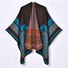 New women's shawl Yunnan travel photo wear cloak retro imitation cashmere split shawl