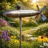 Wind Spinner for Outside Big Foot Riding Motorcycle/Truck/Airplane Metal Rotatable Yard Windmill