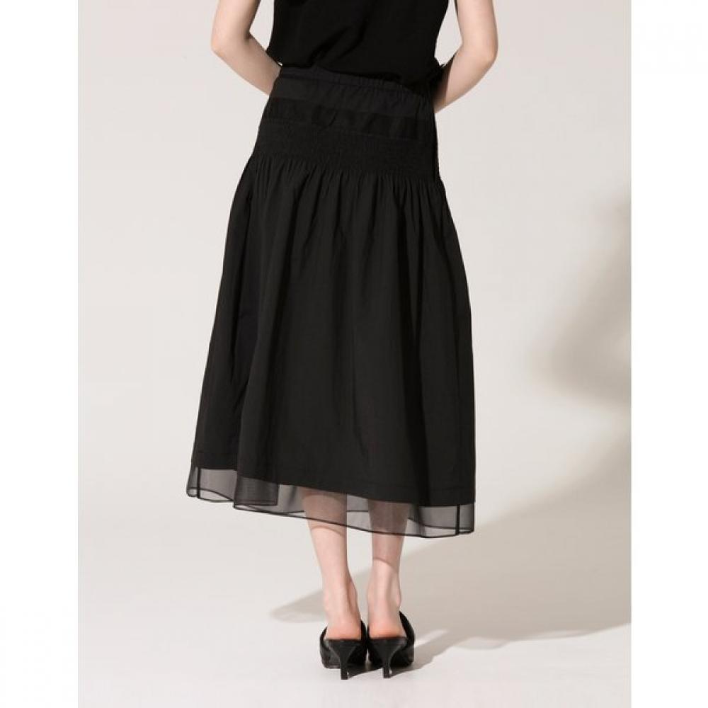 SON JUNG WAN Smocking Cotton Skirt Zsk6262010