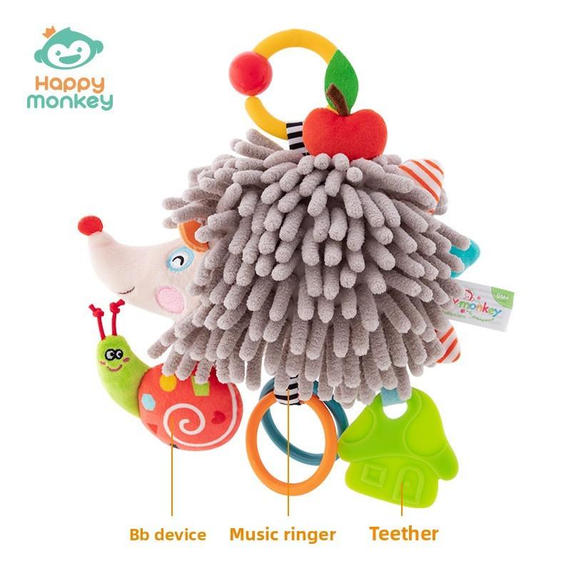 Baby Haie Vögel Plüsch Musikalisches Rasselspielzeug Mit Aufhängeclip Für Säuglinge Sensorische Entwicklung