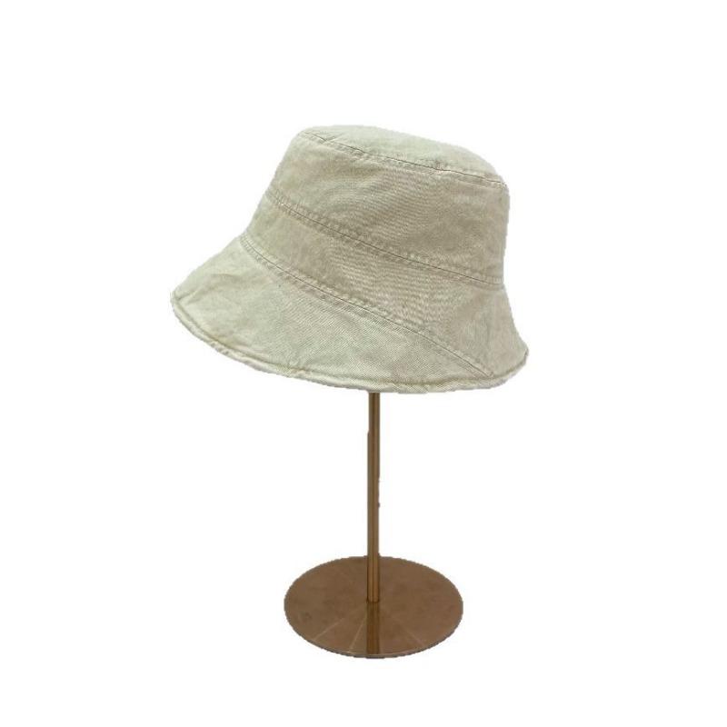 Small face washed cotton bucket hat 25 summer hat women's new summer sunshade sunscreen basin hat