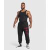 Gymshark Global Lifting Oversized Essential Joggers Black Conditioning Red A5a8k Bc1d