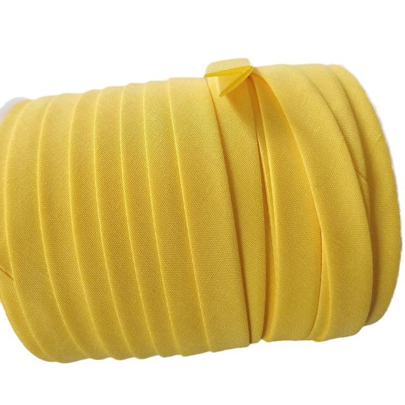 Red Double Fold Bias Binding Tape - No-Iron Polyester Cotton for DIY Cheongsam, 1.2" Width