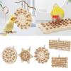 Bird Block Pecking Toy Bird Grinding Cork Toy Standing Perches for Small Large Bird Birdcages Decors Molar Toy
