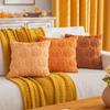 Pumpkin Embroidery Plush Pillowcase Halloween Cushion Headboard Pillow Chair Cushion Cover Halloween Party Supplies