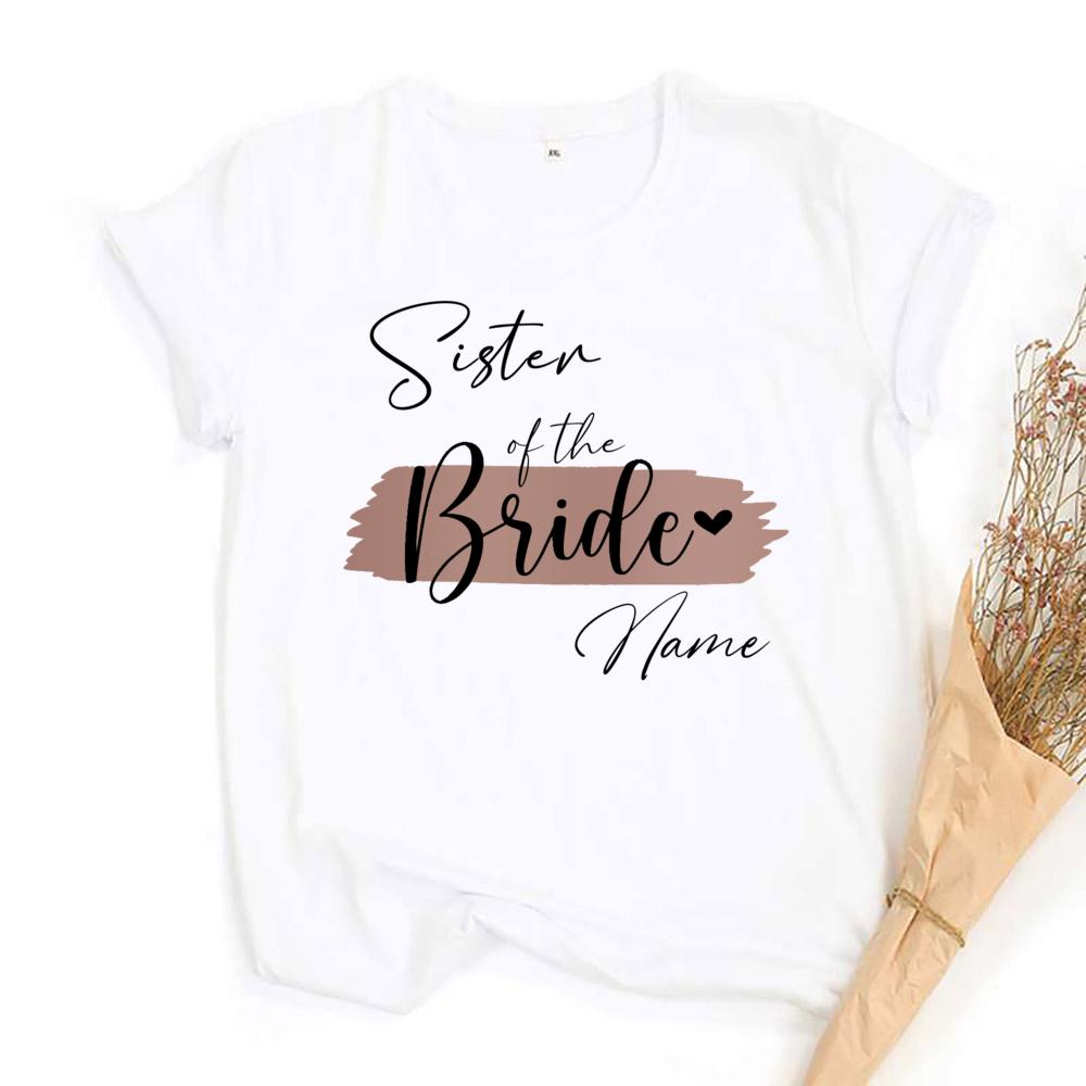 Personalised Hen Party Shirts Custom Name Team Bride Tshirt Bridal Bachelorette Party Friends Family Outfit Bridesmaide Tee Top