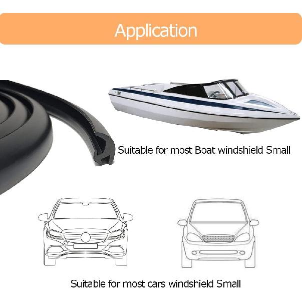 Windshield Gasket, Glass Rubber Seal For Car Windshield Small, Truck And Van,13 Feet (4 Meter)