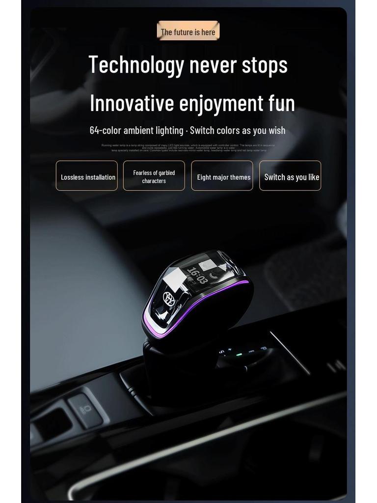 Αποκλειστικό Κρυστάλλινο Κουμπί Λεβιέ Ταχυτήτων Toyota με Φώτα LED και Οκτώ Λειτουργίες Εμφάνισης