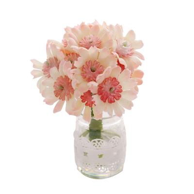 1:12 Vasos de Flores Crisântemo para Casa de Bonecas Modelo em Vaso Casa de Bonecas Decoração de Casa em Miniatura Micro Cena Arranjo Floral