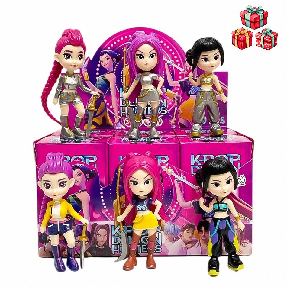 Anime Kpop Devil Hunter Blind Box Disassembly Fun Blind Bag Small Statue Peripheral Model Desktop Blind Box Decoration Gift