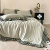 Summer Quilt - Double Layer Cotton Lace, Thin & Breathable, Fluffy Comforter For Bedroom Decor (Comfortable)