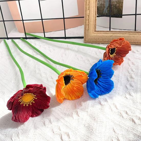 Künstliche Blume Fake PU Blumiger Stiel Real Touch Kunstseide Blumenstrauß für Hochzeitsfeier Dekoration Blumengestecke Haus Tischmittelstücke