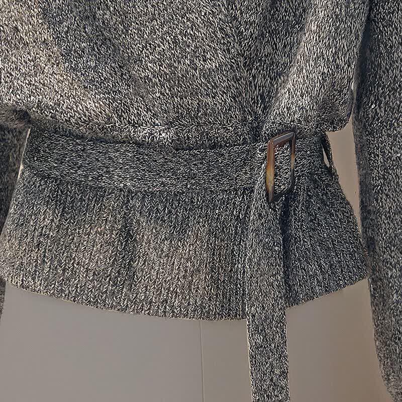 Women's V-Neck Shimmer Knit Pullover