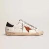 Unisex Retro Distressed White Shoes: Versatile, Height-Enhancing Korean GG Star Design