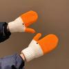 1Pair Creative Design Daily Travel Swan Knitted Gloves Photography Cute Skin Friendly Soft Realistic Details