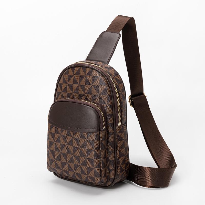 Fashionable Printed Chest Bags Are Often Used for Both Men and Women In Summer. Men Wear Single-shoulder Off-the-shoulder Chest Bags