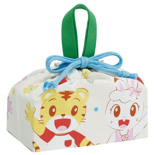 Skater Children's Drawstring Lunch Bag, Made in Japan, Shimajiro 23, for Boys and Girls, KB7-A