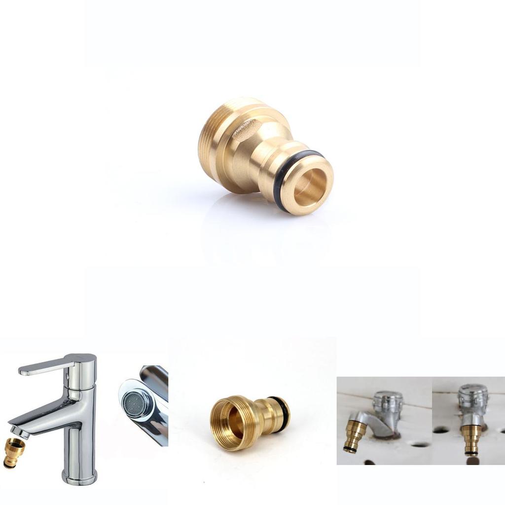 Versatile Gold Brass Hose Connector Perfect For Kitchen Tap And Various Watering Needs
