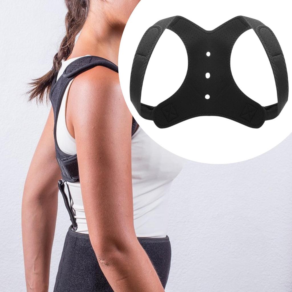 Neoprene Back Posture Corrector Adjustable Comfortable Support Strap for Women Men Everyday Wear