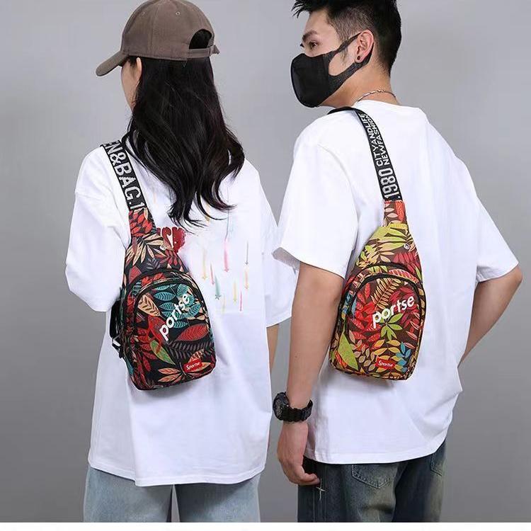 Chest Bag Men's One Shoulder Crossbody Bag Large Capacity Outdoor Sports and Leisure Fashion Small Shoulder Bag Large Capacity