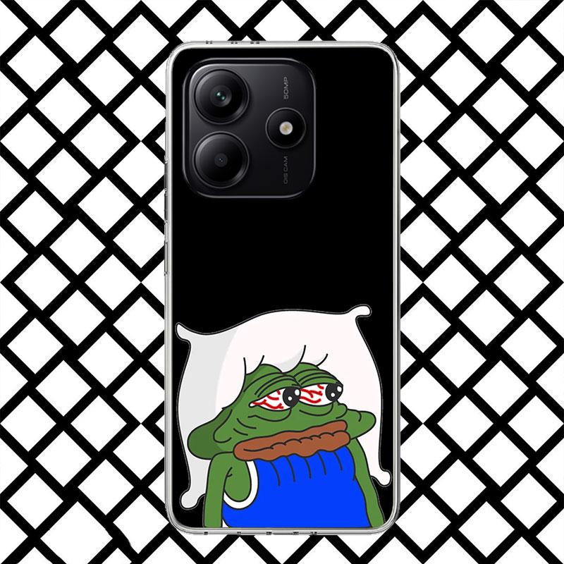 

Sad Forg P-Pepe Phone Case for Xiaomi Redmi Note 15 14 14S 13 12 12S 11 Pro Plus 11E 11T 11S 10S 5G Soft Cover Fundas Redmi Note Redmi Note 14 5G