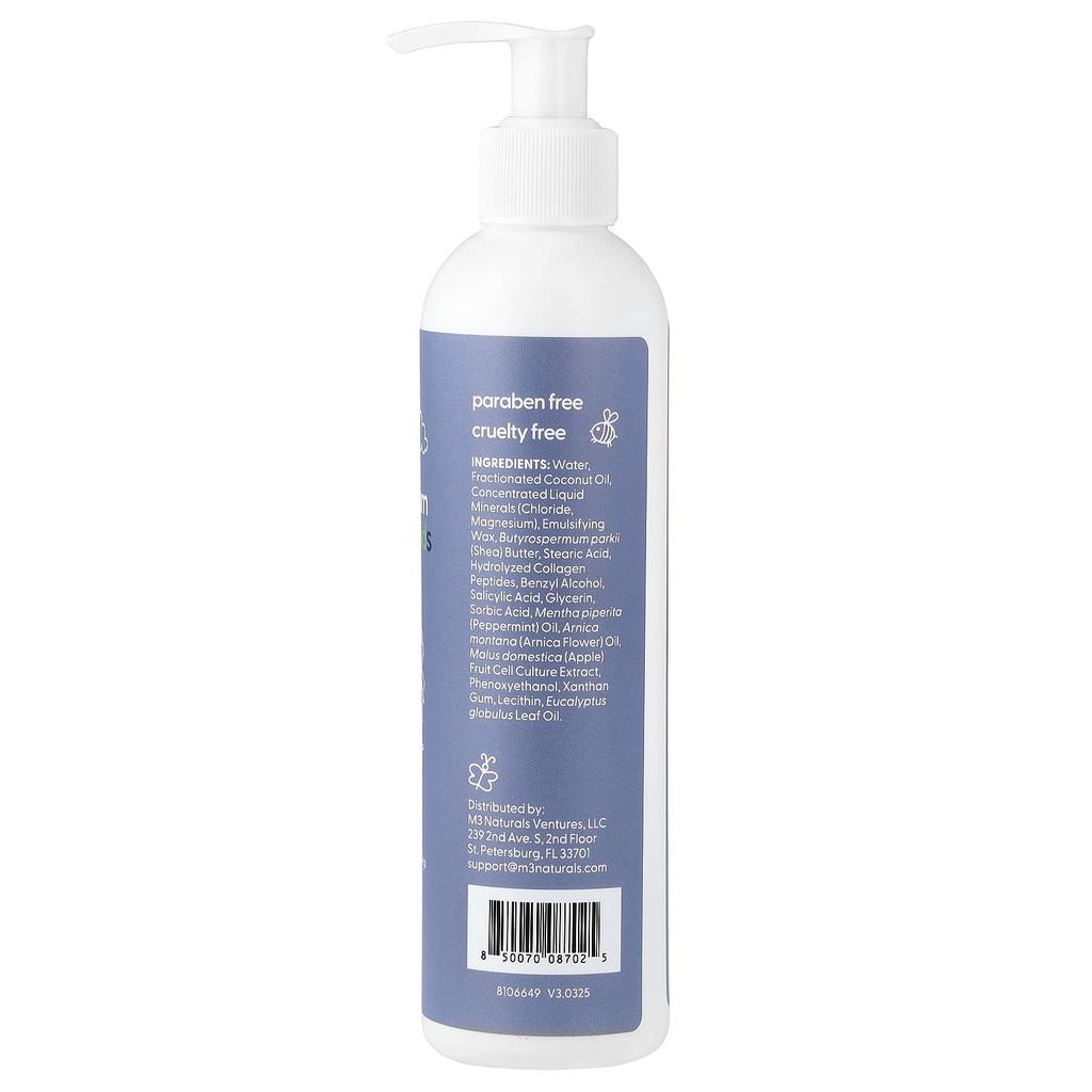 M3, Sole Muscle, Children's Magnesium Lotion, Unscented, 8 Fl Oz (237 Ml)